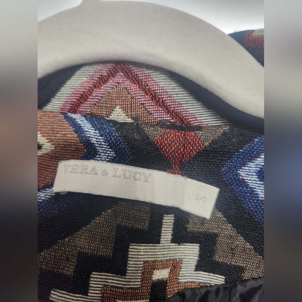 Women's Geometric Pattern Jacket - image 2